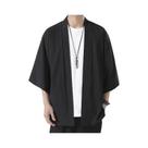 Kimono Masculino de Manga 3/4 - Estilo Japonês Tradicional - Casaco Yukata