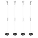 KINGTOP Poste de Bandera de Golf de Fibra de Vidrio de 90 cm - Paquete de 4