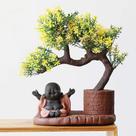 Kingzhuo Cerâmica Pouco Bonito Bebê Buda Estátua Monge Figuri