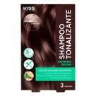 Kiss New York Color Change Shampoo Tonalizante Castanho Escuro
