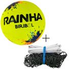 Kit 01 Bola De Biribol Rainha+Rede Biribol Master Rede Volei De Piscina 5M 01 Faixa Cor:Amarelo+PretoTamanho:ÚnicoGêne