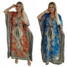 KIT 01 com 02 Vestidos Longos Tipo Kaftan Indiano - Cod. 0001 KIT 01 com 02 Vestidos Longos Tipo Kaftan Indiano - Cod. 0001
