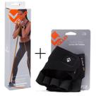 Kit 01 Luva De Musculação Vollo Training Academia+01 Super Band Vollo Nível Médio Cor:Preto+LaranjaTamanho:PGênero:Ho