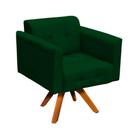 Kit 01 Namoradeira E 02 Poltronas Elisa Suede Verde