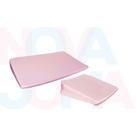 Kit 01 Travesseiro De Berço+01 De Carrinho Anti- Refluxo Rosa