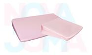 Kit 01 Travesseiro De Berço+01 De Carrinho Anti- Refluxo Rosa