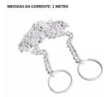 Kit 01x corrente 1m c/ 2x argolas - 01 unid