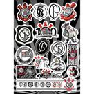 KIT 02 - (02) -- 02 Cartela De Adesivos Personalizados Time - Futebol Carro Moto Bike Caminhão