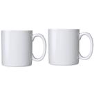 Kit 02 aaa canecas para sublimação ceramica branca 325 ml com caixa unitária