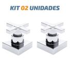 Kit 02 Acabamento Cruzeta Cromado Registro Pressão Deca