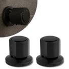 Kit 02 Acabamentos Registro Deca ABS C40 - Preto Fosco