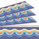 Kit 02 Adesivos Piscina Borda Mosaico Ondulado Colorido 100x30cm Kit 02 Adesivos Piscina Borda Mosaico Ondulado Colorido 100x30cm