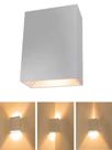 kit 02 Arandela Externa Parede Muro Led 4w 3000k fachos Ajustável