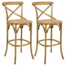 Kit 02 Banquetas Bistrô Gourmet Para Cozinha Blair Fixa Oak G04 - Gran Belo Kit 02 Banquetas Bistrô Gourmet Para Cozinha Blair Fixa Oak G04 - Gran Belo