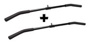 Kit 02 Barras Puxador Costas Pulley 1 Mt Profissional Academia