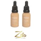 Kit 02 Base Fluída Make Bem Basiquinha 30ml Cor 02 - Dapop