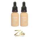 Kit 02 Base Fluída Make Bem Basiquinha 30ml Cor 0,50 - Dapop