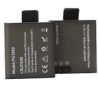 Kit 02 Bateria Eken Original PG1050 Li-Ion 3.7 v 1050mAh Extra para Câmera H9R SJCAM H9RS S60 M10