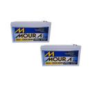 Kit 02 Bateria Gel Selada 12V 7ah Moura Nobreak Mod. 12MVA7