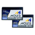 Kit 02 Baterias Moura Selada Vrla 12V 9Ah Estacionaria 12Mva-9