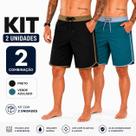 kit 02 Bermuda Masculina Boardshort Exercício Funcional Fitness Academia Atividade Física