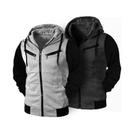 Kit 02 Blusas de Frio Moletom Masculino Casaco Com Capuz e Ziper