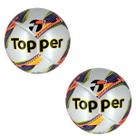 Kit 02 Bola De Futsal Topper Dominator Pró Cor:Laranja+VioletaTamanho:UnicoGênero:Homem