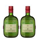 Kit 02 buchanan's deluxe blended scotch whisky escocês 12 anos 1000ml