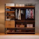 Kit 02 Cabideiros + Gaveteiro Closet Organizador Roupas MDF