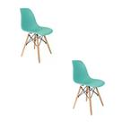 Kit 02 Cadeira Charles Eames Eiffel Branco