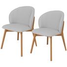 Kit 02 Cadeiras de Jantar e Estar Living Estofada Mia L02 Linho Cinza - Lyam Decor Kit 02 Cadeiras de Jantar e Estar Living Estofada Mia L02 Linho Cinza - Lyam Decor