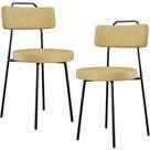 Kit 02 Cadeiras Decorativas Estofada Sala De Jantar Barcelona L02 material sintético Casco Fendi - Lyam Decor Kit 02 Cadeiras Decorativas Estofada Sala De Jantar Barcelona L02 material sintético Casco Fendi - Lyam Decor