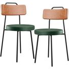 Kit 02 Cadeiras Decorativas Estofada Sala Jantar Barcelona L02 Tecido Sintético Camel Facto Verde - Lyam Kit 02 Cadeiras Decorativas Estofada Sala Jantar Barcelona L02 Tecido Sintético Camel Facto Verde - Lyam
