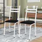 Kit 02 Cadeiras Para Mesa de Cozinha 061 Branco Portugal - Desk Design