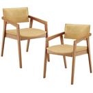 Kit 02 Cadeiras Para Sala De Jantar Estar Living Giorgia L02 material sintético Casco Fendi - Lyam Decor Kit 02 Cadeiras Para Sala De Jantar Estar Living Giorgia L02 material sintético Casco Fendi - Lyam Decor