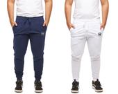 Kit 02 calças de moletom masculina slim sport academia wooks