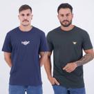 Kit 02 Camisetas Hang Loose Cinza Escuro e Marinho Kit 02 Camisetas Hang Loose Cinza Escuro e Marinho