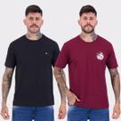 Kit 02 Camisetas Nicoboco Bordo e Preta