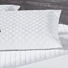 Kit 02 Capa Porta Travesseiros Impermeável Com Zíper Matelada Liso Branco