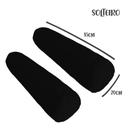 Kit 02 Capas para Rolo de Cabeceira Solteiro 85x20cm Preta Arrumadinho Enxovais