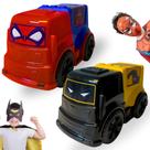 Kit 02 Carrinhos Heróis Brinquedo Infantil Presente Menino