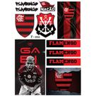 Kit 02 Cartela (02) De Adesivos Personalizados Time - Futebol Carro Moto Bike Caminhão Super Qualid