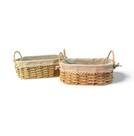 Kit 02 cestas oval bege - 29cm Kit 02 cestas oval bege - 29cm