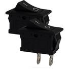 Kit 02 chave gangorra retang. lk1-101 on-off pt 2p 6a lukma