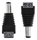 Kit 02 Conector Plug Adaptador P4 Macho Conex1000 Intelbras Cftv Cameras Vigilancia