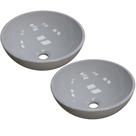Kit 02 Cubas de Apoio Redonda C01 Para Banheiro R30W - Lyam Decor
