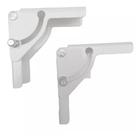 Kit 02 Dobradiça Para Pés De Mesa Dobravel Com Trava KROK-Branca
