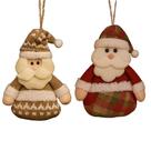 Kit 02 Enfeites Natalinos de Pelúcia Para árvore de Natal Papai Noel e Boneco de Neve Kit 02 Enfeites Natalinos de Pelúcia Para árvore de Natal Papai Noel e Boneco de Neve