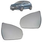 Kit 02 Espelho Retrovisor Lente Com Base HB20 2023 2024 Metagal