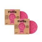 Kit 02 Esponja Para Limpeza Facial Foffs Esponja Vegetal de 100% Celulose Akora Cx. 2 unidades